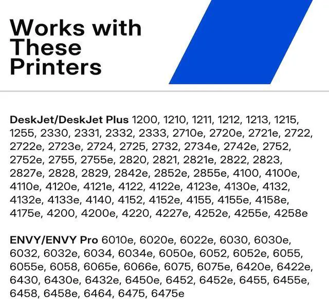 Alt view image 6 of 7 - 67XL Ink Cartridges Black/Color Combo Pack Replacement for HP Ink 67 HP67 XL HP67XL for DeskJet 2827e 2855e 4155e 2755e 2700e 4255e 2852e 2700 2800 4100 Envy 6000 6055 6055e 6400 6455e Printer 2-Pack