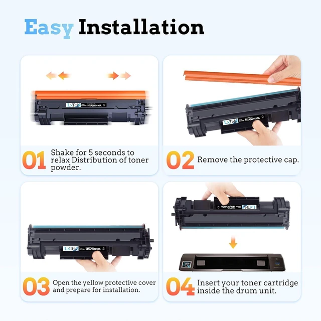Alt view image 5 of 7 - LxTek 141A W1410A Toner Cartridge Compatible Replacement with CHIP, 2 Black