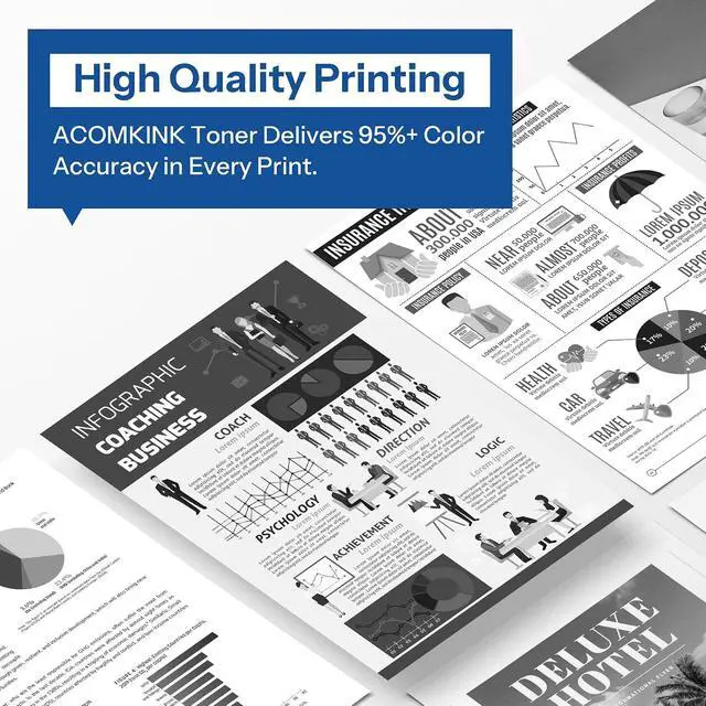 Alt view image 5 of 6 - TN433BK TN433 High Yield Black Toner Cartridge Replacement for Brother TN-433 TN-433BK MFC-L8900Cdw HL-L8360Cdw HL-L8260Cdw Printer, TN4332PK