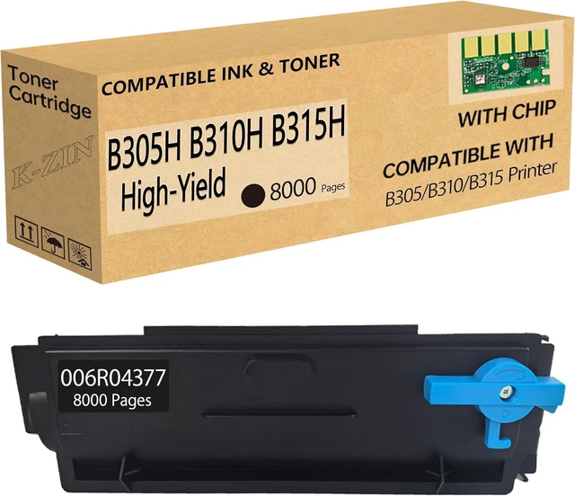 Main image of K-ZIN B310 B315 B305 Black High-Yield 006R04377 Toner Cartridge 8000 Pages