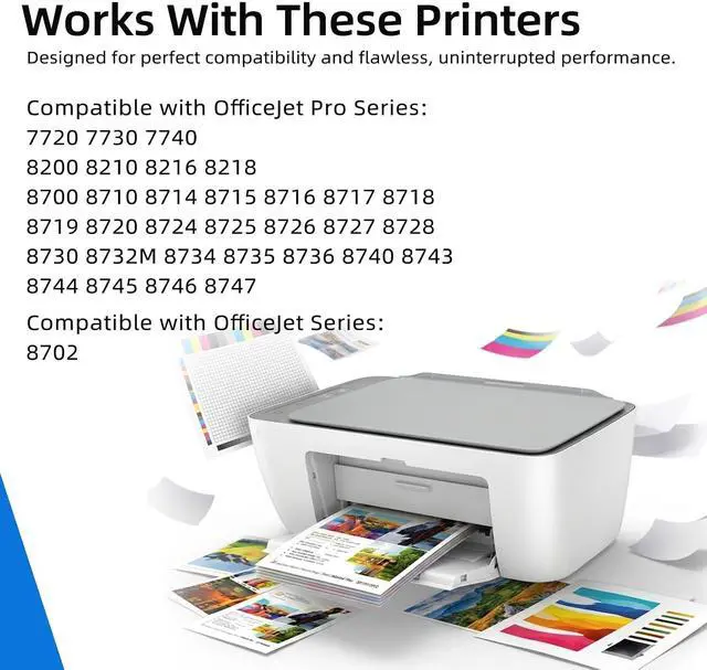 Alt view image 2 of 7 - 952XL Ink Cartridge Compatible for HP Ink 952 XL HP952XL Cartridges Combo Pack (4-Pack) Work with Officejet Pro 8710 7740 8720 8702 8210 7720 8715 8730 8740 8216 8716 8725 8700 8200 7730 8735 Printers