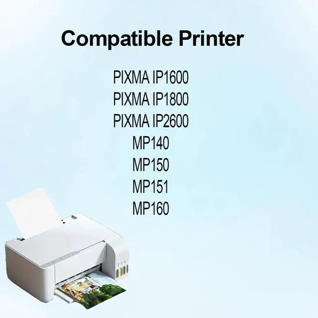 Alt view image 2 of 5 - PG-40 CL-41 PG40 CL41 Ink Cartridge Use for for PIXMA IP1600 IP1800 IP2600 MP140 MP150 151 MP160 MP170 MP180 MP190 MP210 MP450 MP460 MP470 Fax JX200 JX210P Printers