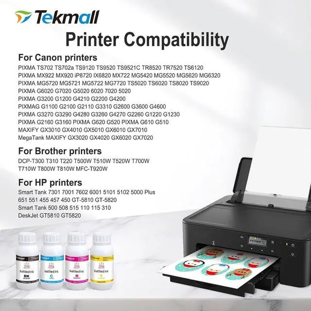 Alt view image 4 of 7 - Refill Ink Kit 4 x 100ML for 280XL 281XL 270XL 271XL 250XL 251XL