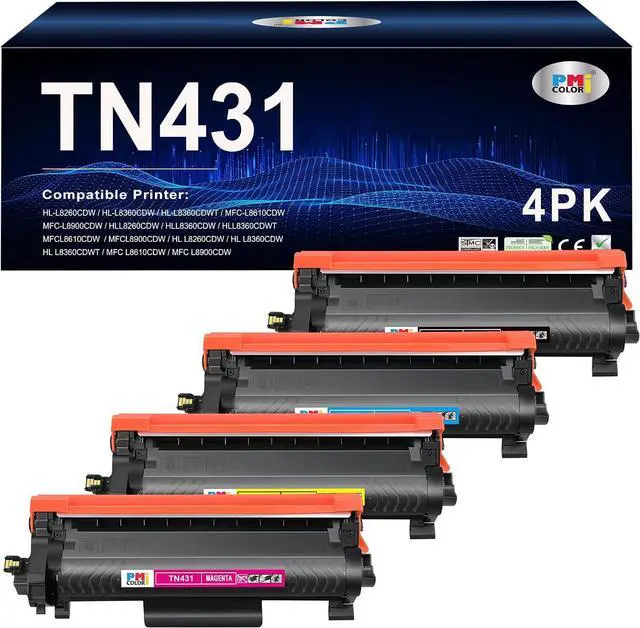 Main image of TN431BK,TN431C,TN431M,TN431Y High Yield Toner Cartridge for Brother TN431