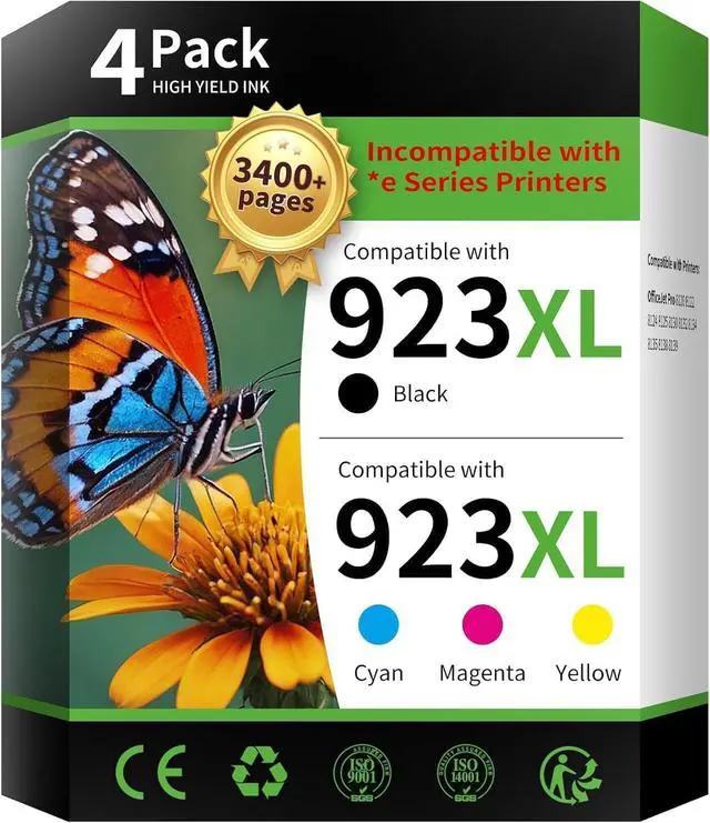 Main image of INK4U 923XL 923 Ink Cartridges Combo Pack Replacement for HP 923 (4 Pack)