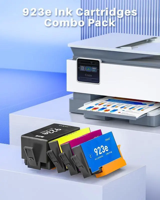 Alt view image 4 of 7 - INK4U 923XL 923 Ink Cartridges Combo Pack Replacement for HP 923 (4 Pack)