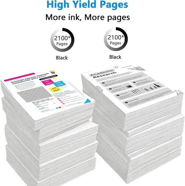 Alt view image 3 of 7 - KUF 952XL Black Ink Cartridges Replacement for HP 952 XL Work with OfficeJet 8702 8210 8715 8740 7720 8730 8216, and Pro 8710 8720 7740 8725 8700 8200 8716 Printers with 23.3.1 Chips (Black 2- Pack)