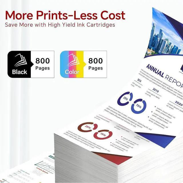Alt view image 4 of 7 - PG-295 XXL CL-286 XXL TS6520 Ink Cartridges Black Color Replacement for Canon 295 286 PG-295XL CL-286XL for Canon Pixma ts4320 Ink Compatible with Pixma TR7120, TS6520, TS4320, High Yield ( 2 Pack )
