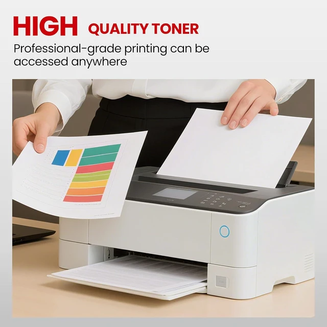 Alt view image 3 of 7 - 055 H 4-Pack Toner Cartridges High Capacity - Black, Cyan, Magenta, Yellow Toner Replacement for Canon 055 Toner Cartridges Compatible with MF743Cdw, MF741Cdw, MF745Cdw, MF746Cdw, LBP664Cdw Printer
