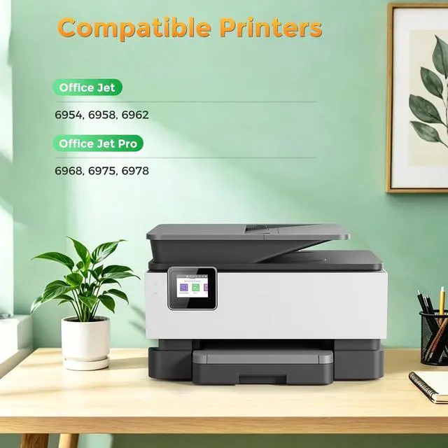 Alt view image 2 of 7 - 902XL Ink Cartridges Replacement for HP 902 XL 902XL Ink Cartridges Combo Pack 4 Pack Works with Office Jet 6954 6958 6962 Office Jet Pro 6968 6975 6978 Printer Ink Black Color Cyan Magenta Yellow