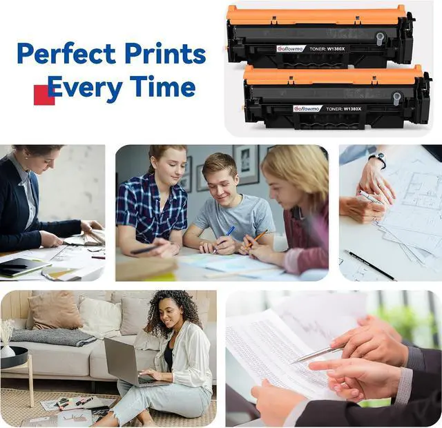 Alt view image 6 of 6 - 138X Black Toner Cartridge Compatible for HP MFP 3101fdw 3101sdw 3001dw 2PK