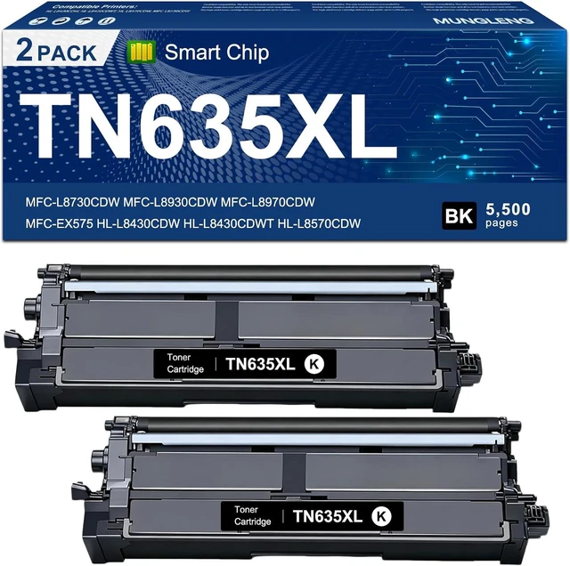 Main image of TN635XL TN635 Toner Cartridge Compatible for Brother TN635 TN635XXL