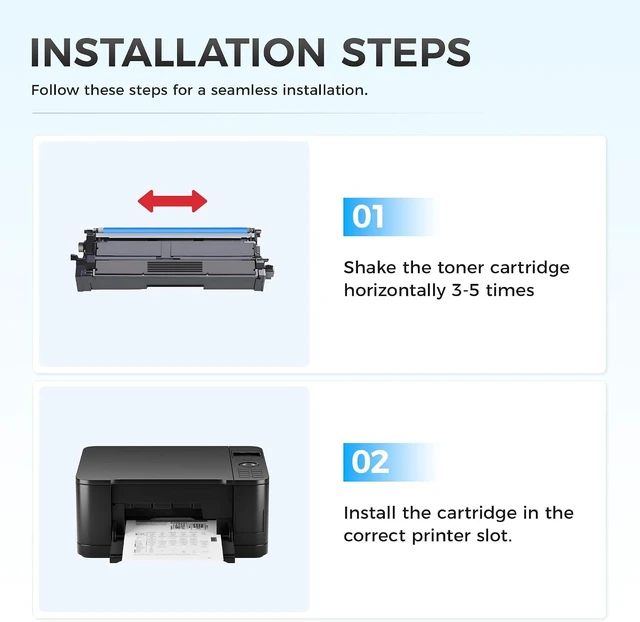 Alt view image 5 of 7 - TN635XL TN635 Toner Cartridge Set 4-Pack High Yield Replacement Compatible for Brother HL-L8430CDW HL-L8570CDW L8430CDWT MFC-L8730CDW MFC-L8930CDW MFC-L8970CDW EX575 Printers Black Cyan Magenta Yellow