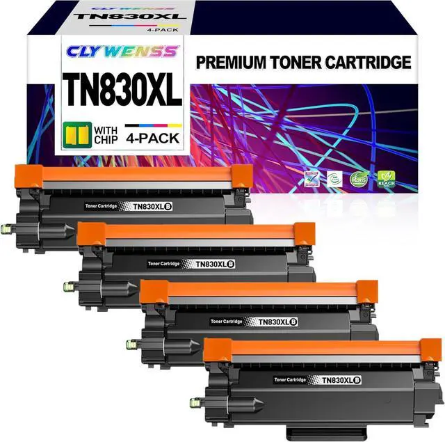 Main image of Compatible Toner Cartridge Replacement for Brother TN830XL TN830 XL/V/R TN-830XL for DCP-L2640DW HL-L2460DW HL-L2405W HL-L2480DW MFC-L2820DW MFC-L2760DW MFC-L2900DW Printer (Black, 4-Pack)