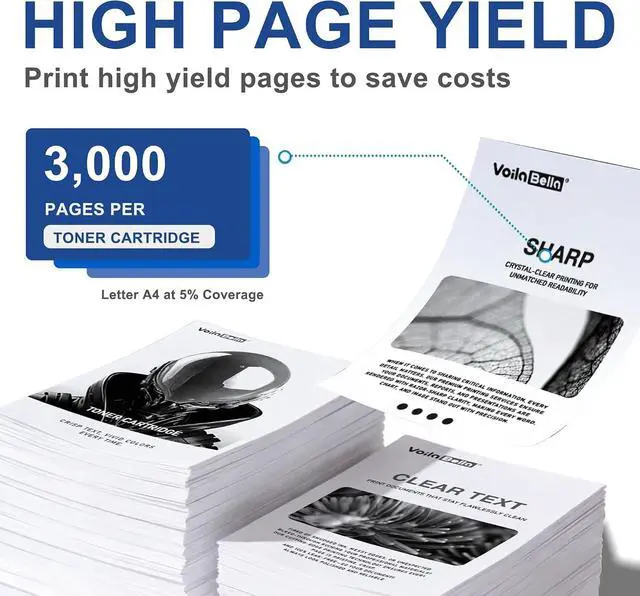 Alt view image 3 of 6 - TN450 Black Toner Cartridge High Yield 2-Pack Replacement for Brother TN450