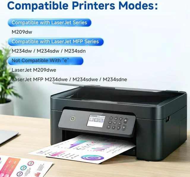 Alt view image 2 of 7 - 134X Black Toner Cartridges Replacement for HP 134 134X W1340A W1340X, Compatible with LaserJet Pro MFP M234dw M234sdn M234sdw Printers and LaserJet M209dw M209d Printers ( 2-Pack Black )