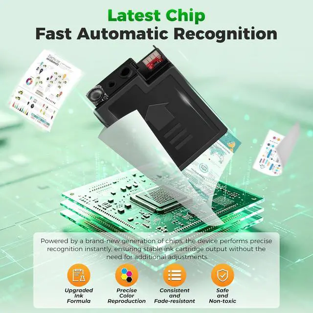 Alt view image 4 of 7 - 952xl Ink Cartridges Combo Pack Compatible for HP 952xl 952 952 XL Ink Cartridges Compatible for HP Office Jet Pro 8710 7740 8715 8720 8210 8710 7740 8715 8720 Printer Ink Cartridges for Ink 952XL