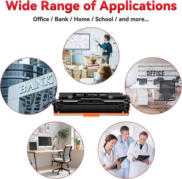 Alt view image 6 of 7 - 069H Toner Cartridge Set Compatible with Canon MF753Cdw, MF751Cdw,LBP674Cdw