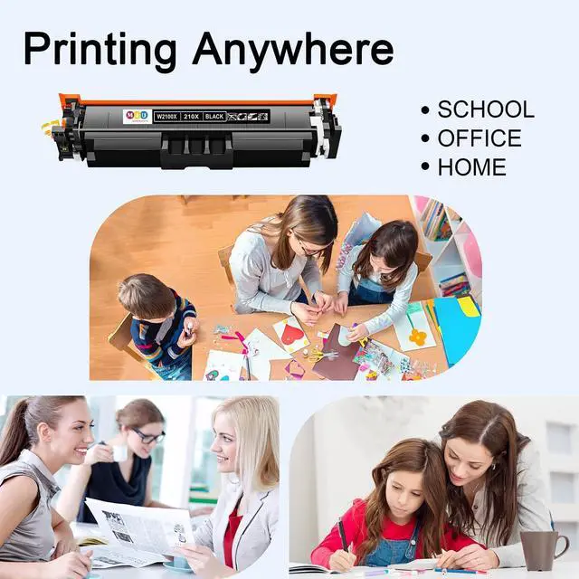 Alt view image 6 of 7 - 210X Black Toner Cartridges High Yield W2100X