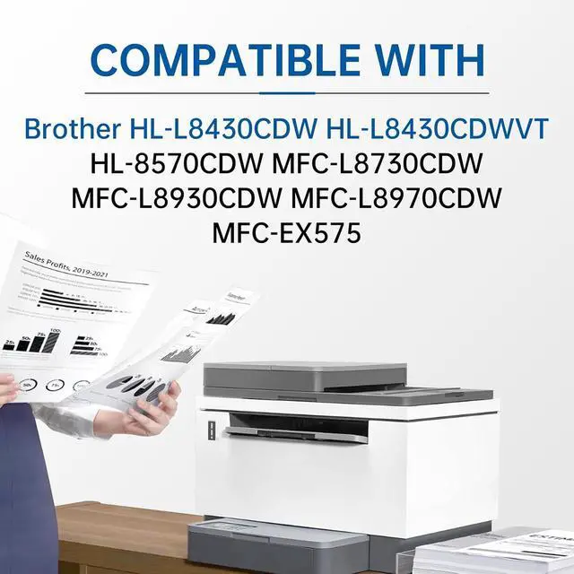 Alt view image 2 of 7 - HL-L8430CDW TN635XL TN-635XL Black Toner Cartridge 2-Pack with Chip