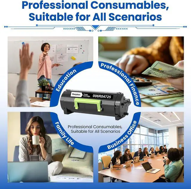 Alt view image 6 of 6 - B410 B415 Black Toner Cartridge (with New Chip) Replacement for Xerox B410 B415 006R04725 Toner for B410 B410/DN Versalink B415 B415/DN Printer Ink, 1-Pack