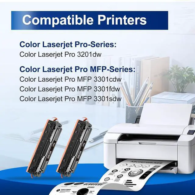 Alt view image 2 of 7 - W2180X Black Toner 3301fdw Compatible for HP 218X Black Toner Cartridge