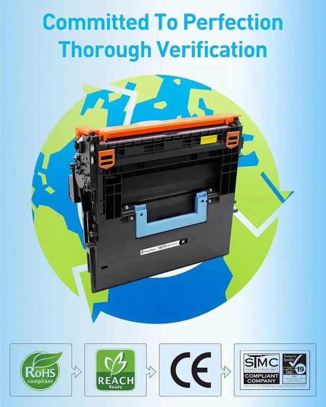 Alt view image 7 of 7 - MasaiMara Extra High-Yield 147Y W1470Y Compatible Toner Cartridge Replacement for HP M611dn M611x M612dn M612x Flow MFP M634h M635z M636z M634z M635fht M635h M636fh Printers (Black, 1-Pack)