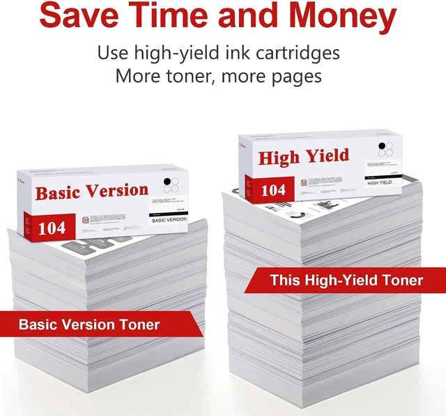 Alt view image 3 of 7 - 104 Black Toner Cartridge CRG-104 High-Yield MF4150 MF4270 MF4370 L120 L90