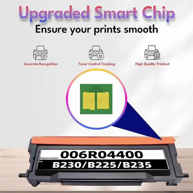 Alt view image 4 of 7 - B230 B225 B235 Black Toner Cartridge 3,000 Pages with Chip Replacement for Xerox 006R04400 006R04401 Toner Cartridge with Xerox B225 B225DNI B230 B230DNI B235 B235DNI Printer (2-Pack)