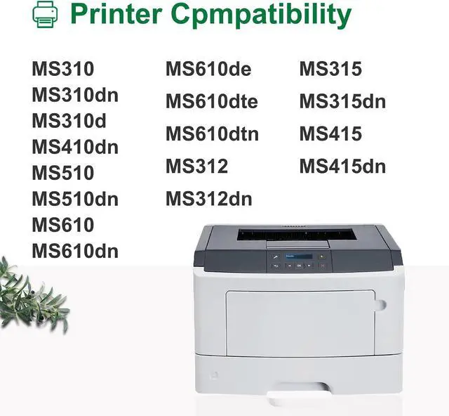 Alt view image 2 of 6 - 501H 50F1H00 Black High Yield Toner Cartridge 1-Pack (5,500 Pages) Replacement for Lexmark 50F1H00 Toner Cartridge Work for MS310, MS410 Printer, 501H Toner