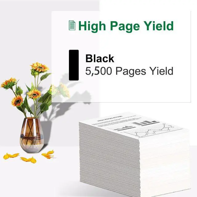 Alt view image 3 of 6 - 501H 50F1H00 Black High Yield Toner Cartridge 1-Pack (5,500 Pages) Replacement for Lexmark 50F1H00 Toner Cartridge Work for MS310, MS410 Printer, 501H Toner