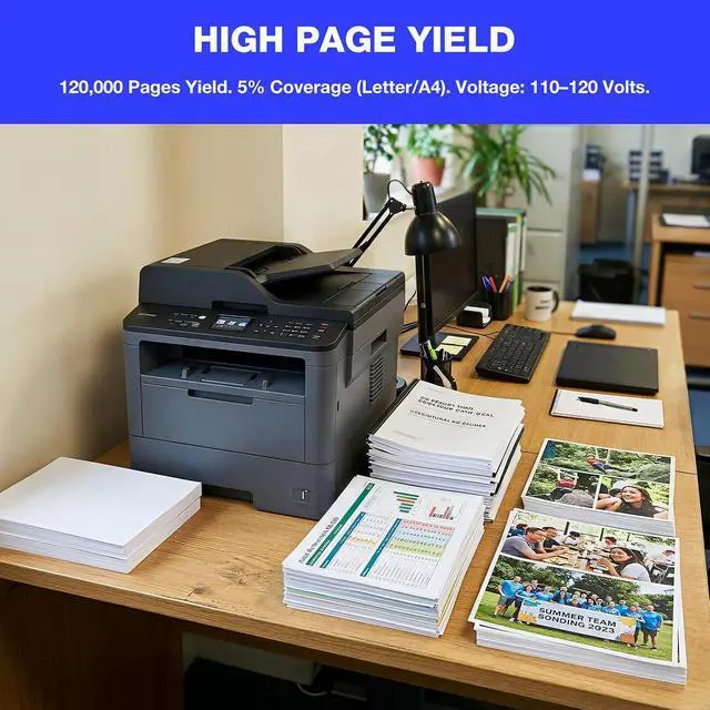 Alt view image 3 of 6 - D005WR001 D00V9H001 Fuser Compatible for Brother HL-L5100DN MFC-L5900DW MFC-L5800DW MFC-L5850DW Printer (110V)