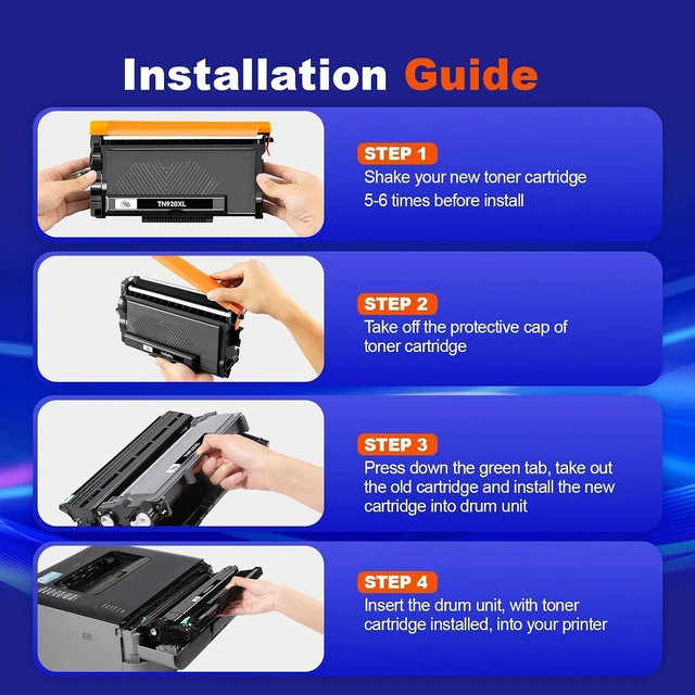 Alt view image 4 of 7 - TN920XL TN920 Toner Replacement for Brother TN920 Toner Cartridges Compatible for HL-L6210DW HL-L6210DWT HL-L5210DN HL-L5210DW HL-L5210DWT HL-L6310DW MFC-L6810DW (2 Black)