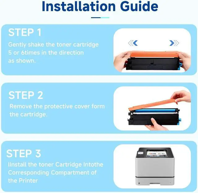 Alt view image 7 of 7 - Compatible Toner Cartridge Replacement for Brother TN635XL Works with HL-L8430CDW HL-L8430CDWT HL-L8570CDW MFC-L8730CDW MFC-L8930CDW MFC-L8970CDW MFC-EX575 (4 Pack, Upgraded Chip)