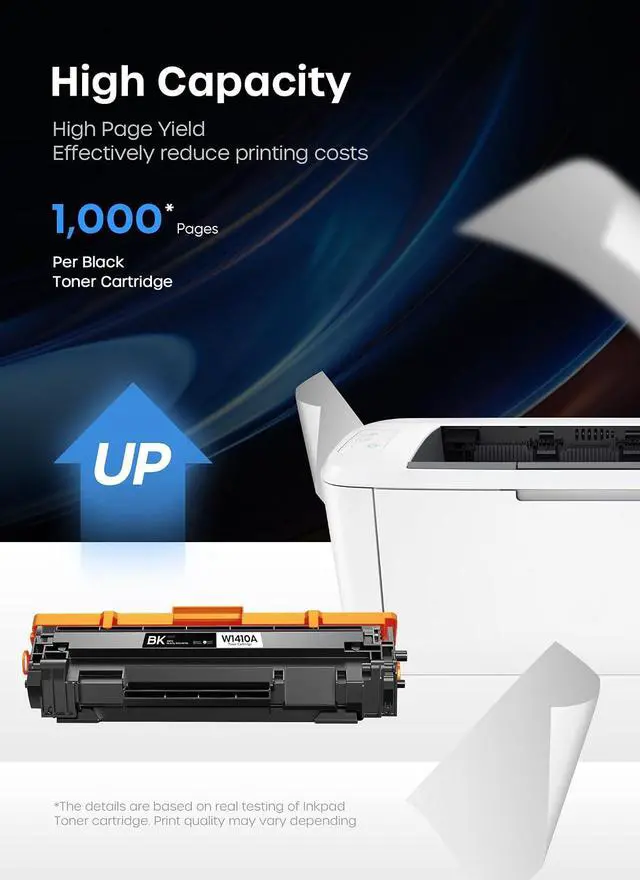 Alt view image 5 of 7 - iNKPAD 141A Toner Cartridge Replacement for HP 141A W1410A Toner (4 Black)