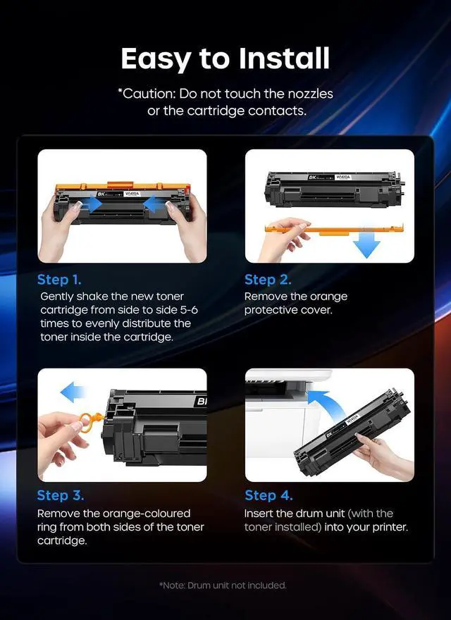 Alt view image 7 of 7 - iNKPAD 141A Toner Cartridge Replacement for HP 141A W1410A Toner (4 Black)