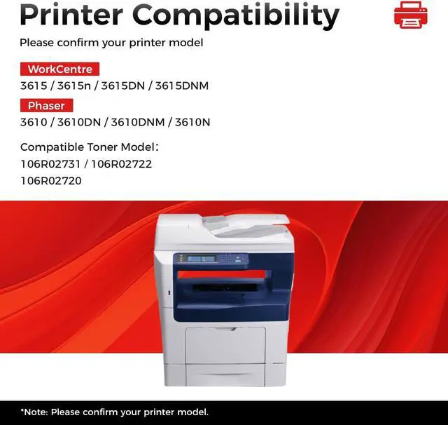 Alt view image 2 of 6 - Phaser 3610 WorkCentre 3615 Black Extra High Capacity Toner Cartridge Replacement for 106R02731 106R02722 106R02720 Compatible for Xerox 3615 3615n 3615DN 3615DNM 3610 3610DN 3610DNM 3610N Printer Ink
