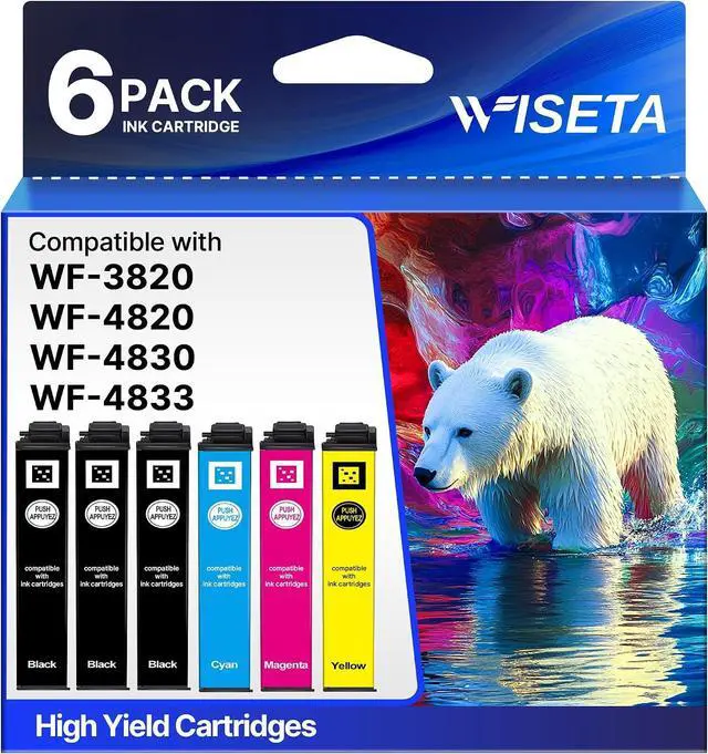 Main image of Remanufactured for 822 XL High Capacity Replacement for 822XL Ink Cartridges Combo Pack for Workforce Pro WF-3820 WF-3823 WF-4820 WF-4830 WF-4833 WF-4834 Printer (6 Pack, BCMY)