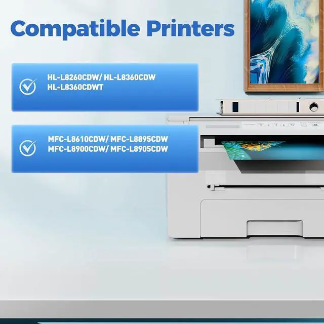 Alt view image 2 of 7 - TN431 TN 431 Toner with Chip Compatible for Brother TN433 TN436 TN431 Work for Brother MFC-L8900CDW HL-L8360CDW HL-L8260CDW MFC-L8610CDW MFC-L8905CDW Printer, Black Cyan Magenta Yellow 4-Color