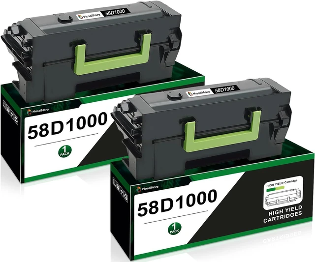 Main image of MasaiMara 58D1000 Toner Cartridge for Lexmark MS725dvn MS823dn MS823n MS825dn MS826de MX721ade MX721adhe MX722ade MX722adhe MX822ade MX822adtfe MX822adxe MX826 MS821 MS822 Printers (Black, 2-Pack)