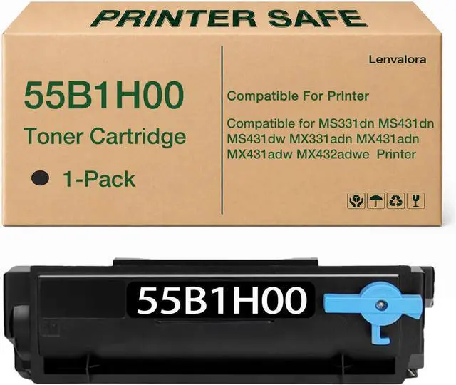 Main image of 55B1H00 Toner Cartridge Compatible for Lexmark 55B1H00 55B1000 Toner Replacement for Lexmark MS331 MS431 MX331 MX431 MS431dn MS331dn MS431dw MX331adn MX431adn MX431adw MX432adwe Printers