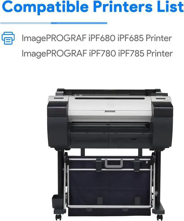 Main image of PFI-207MBK Ink Cartridge 300ml Replacement for Canon PFI-207 Compatible with Canon ImagePrograf iPF680 iPF685 iPF780 iPF785 Printers (Matte Black)
