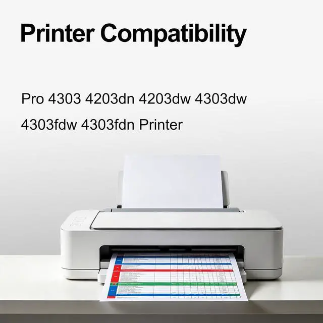 Alt view image 2 of 7 - Extra High Yield 230X Toner Cartridges 4 Pack (with Chip) Compatible Replacement for 230X W2300X W2301X W2303X W2302X for Pro 4303 4203dn 4203dw 4303dw 4303fdw 4303fdn Printer (BCMY, 4-Pack)