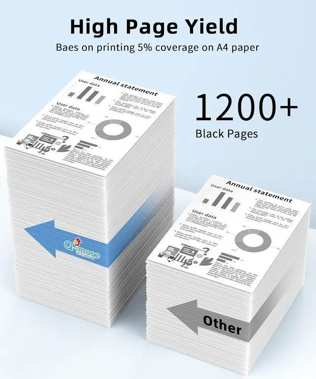 Alt view image 2 of 7 - Q-image 910XL 8015e 8025e 910 Ink Cartridges Replacement for HP 910XL Ink Cartridges Combo Pack Work with OfficeJet 8015e 8022e OfficeJet Pro 8025e 8028e 8035e (Black,1 Pack)