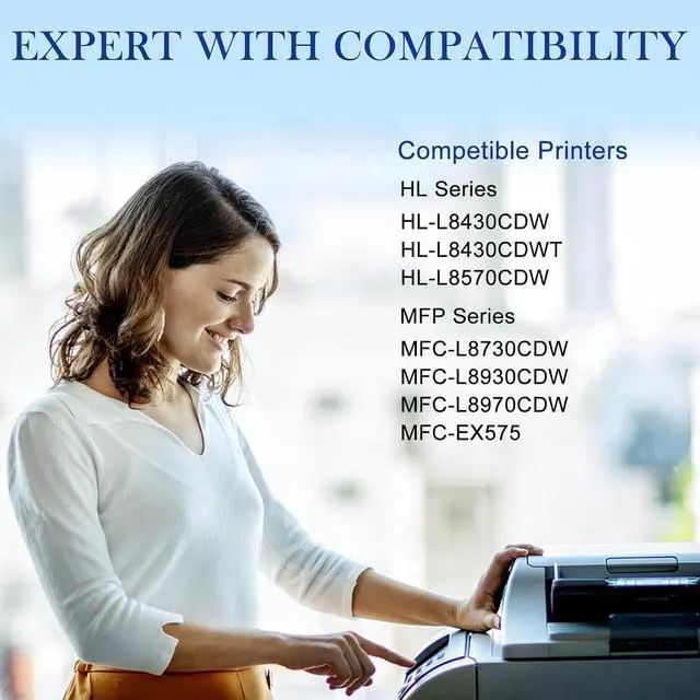 Alt view image 2 of 7 - TN635XL TN635 Toner Cartridge Set (with Chip) 4 Pack Replacement for Brother TN635 TN635XL Toner Cartridge Compatible for HL-L8430CDW HL-L8570CDW MFC-L8930CDW MFC-L8730CDW Printers (BKCMY)