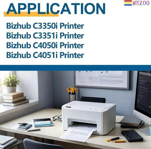 Alt view image 2 of 6 - MEZOO TNP-79 TNP79 Toner Cartridge High Yield Replacement for Konica Minolta TNP79 Toner Cartridges AAJW430 AAJW330 AAJW230 AAJW130 for Bizhub C3350i C3351i C4050i C4051i Printer (4 Pack, BK/C/M/Y)