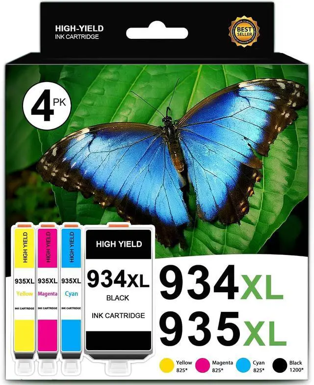 Main image of SFINK 934XL/935XL High Yield Ink Cartridges (4-Pack: Black, Cyan, Magenta, Yellow) Replacement for HP 934 and 935 for HP OfficeJet Pro 6230 6800 6812 6815 6820 6830 6835 Printers