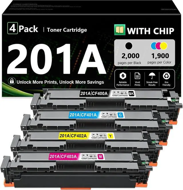 Main image of 201A Toner Cartridges 4 Pack (B/C/M/Y)