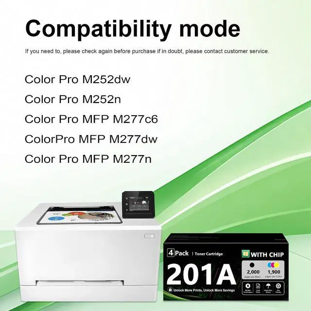 Alt view image 2 of 7 - 201A Toner Cartridges 4 Pack (B/C/M/Y)