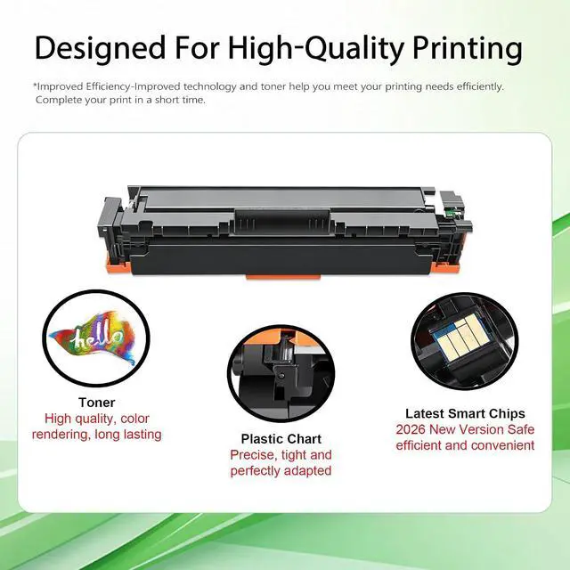 Alt view image 6 of 7 - 201A Toner Cartridges 4 Pack (B/C/M/Y)